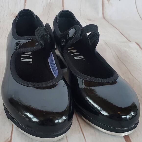 Bloch Childrens Annie Tyette Tap Shoes Patent Black Size 8.5 Little Kid - Picture 6 of 15